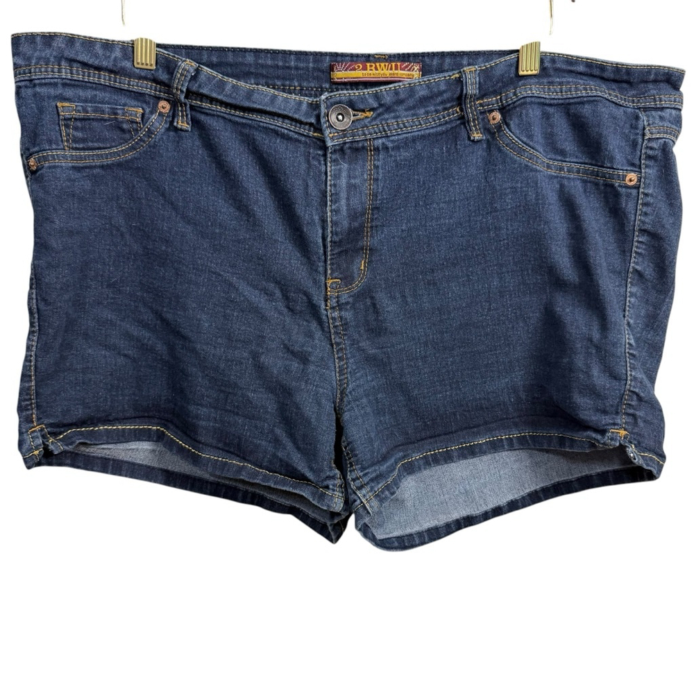 2 BWU Denim Shorts Size 24 Blue